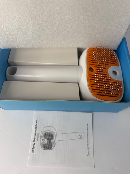 4-in-1 Cat Steam Brush, 2025 Upgraded Pet Steam Brush for Indoor Cats Dogs Spray Hair Removal Comb, 2 Spray Self-Cleaning Dog Brushes for Shedding,Massage,Cleaning Grooming (White) - Flip It Now