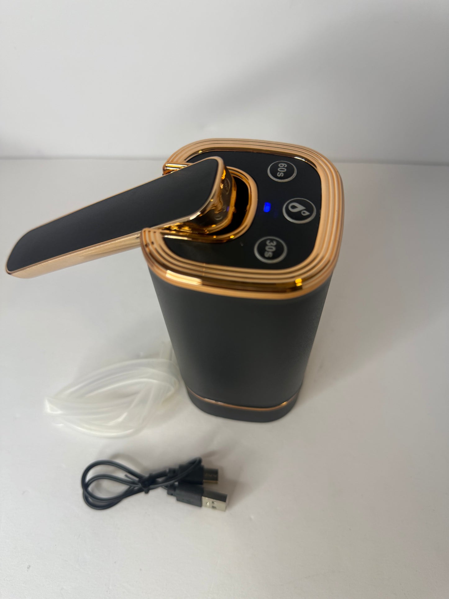 Portable Water Dispenser Pump for 5 Gallon Jug, USB-C Rechargeable with 1200mAh Battery, Electric Water Pump for Camping, Office, Home Use - Rose Gold - Flip It Now