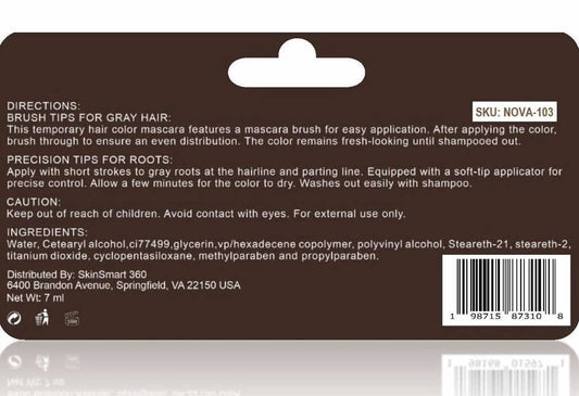 Instant Root Touch-Up for Men & Women, Water & Sweat-Resistant, 100% Gray Coverage, 2-in-1 Mascara Brush & Pen, Salon-Quality Results in Minutes, Travel-Friendly, 7 mL, Pack of 1 (Medium Brown)