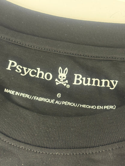 Men Psycho Bunny Guy Graphic Tee Black (B6U107Y1PC 001), Sz (6) L
