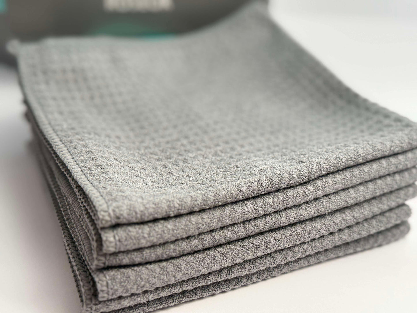 (126) Microfiber Waffle Cleaning Cloths,Quick-Absorbing Cleaning Cloth - Keeps Kitchen Dry & Clean,Quickly Wipe Dishes,Glass,Cookwares,Stoves and Countertop,Gray(6-Pack, 12.2x12.2 Inch)