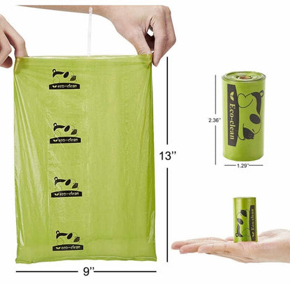 ECO-CLEAN Poop Bags Biodegradable, 16 Rolls/240 Bags, Dog Waste Bags, Unscented, Leak-Proof, Easy Tear- Off - Flip It Now