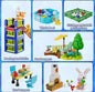 City Amusement Park Building Set for Boys, STEM Toy Building Block with Crabs, Fishes, Whale, Kittens and Chicks Animal Miniatures, Toy Gift for Kids Girls 6 7 8 9 10+ Years Old - Flip It Now