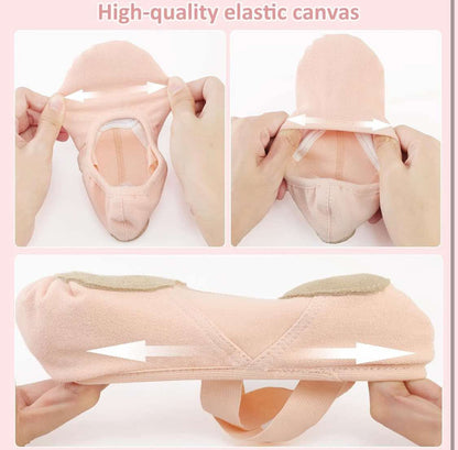 TXJ Sports Ballet Shoes for Girls Highly Stretch Ballet Slippers Split Sole Women Dance Shoes Flats for Yoga Gymnastics Performance - Flip It Now