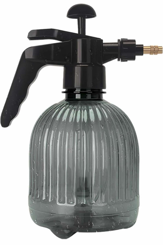 Water Spray Bottle for Plants, Plant Mister Spray Bottle, Handheld Pressure PP Spray Bottles, 1.5L/51oz Watering Can with Adjustable Nozzle for Outdoor Indoor Gardening and Cleaning Work (Grey)