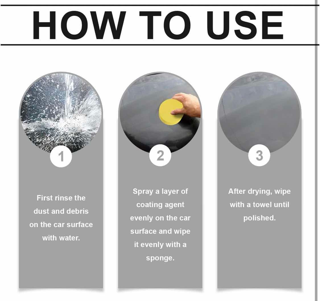 2025 Upgrade 3 in 1 Ceramic Car Coating Spray with Nano Paint Technology,Multi Functional High Protection Quick Application Spray,Coating Renewal Agent for Long-Lasting Shine&Paint Protection (1PC)