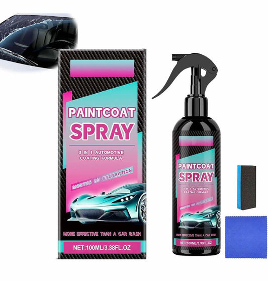 2025 Upgrade 3 in 1 Ceramic Car Coating Spray with Nano Paint Technology,Multi Functional High Protection Quick Application Spray,Coating Renewal Agent for Long-Lasting Shine&Paint Protection (1PC)