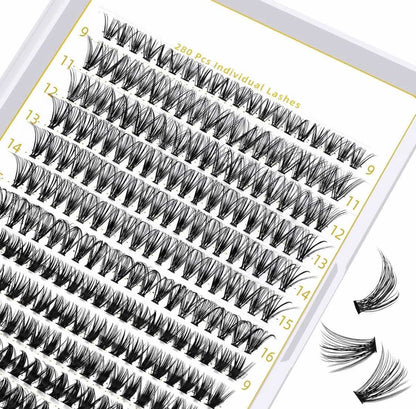 B&Q Lash Clusters 30D 50D-C-9-16MIX LASH Individual 280 Clusters False Eyelash 9-16MIX Lash Clusters Extensions DIY Eyelash Extensions at Home (30D 50D,C-9-16MIX) - Flip It Now