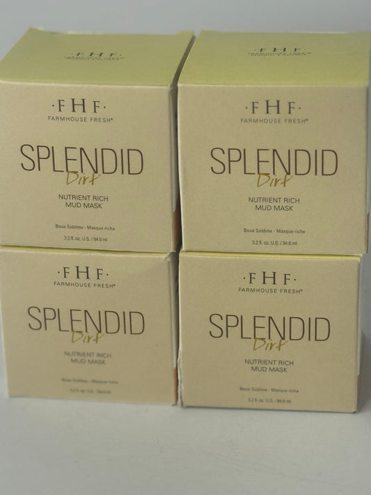 (x4) FarmHouse Fresh Splendid Dirt Nutrient-Rich Mud Mask , 3.2 Fl Oz (Pack of 1) - Flip It Now