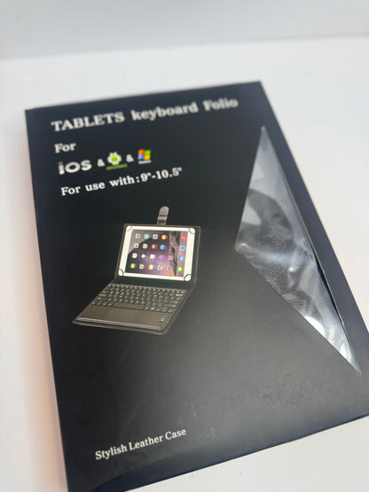 Universal Tablet Keyboard Case 9"-11" inch with Touchpad, 2-in-1 Bluetooth Wireless Keyboard Case, Stand Folio Tablet Case Protective Cover for 9",9.7",10.1",10.2",10.5",10.9",11"