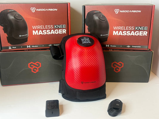 Wireless Knee Massager, Portable Heated Therapy with Compression and Vibration Massage Muscle Relaxation, Knee Joint Pain Relief, Black - Flip It Now