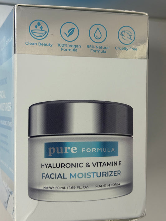 Pure Daily Care Essential Hyaluronic Moisturizer (1.69 Oz) - Hydrating Silicone-Free Daily Clean Beauty Face Cream For All Skin Types - Flip It Now