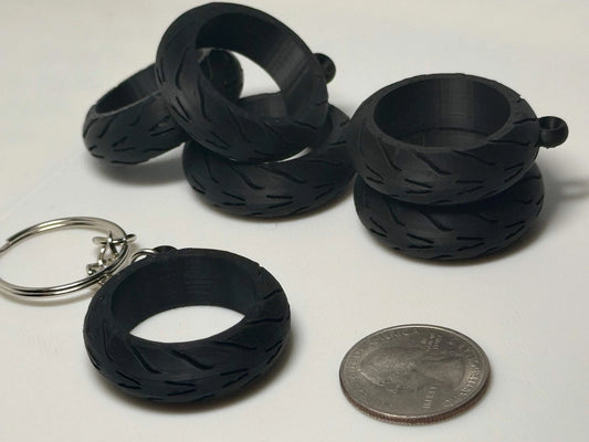 Mini Motorcycle Tire Keychain – Pocket-Sized Power - Flip It Now