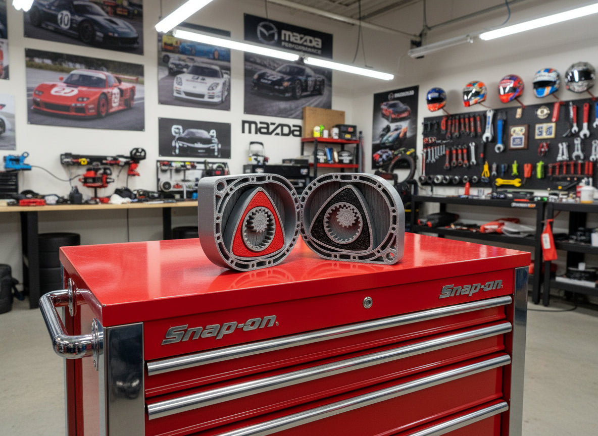 Rotary Engine Fidget Keychain – Mazda-Inspired Motion - Flip It Now