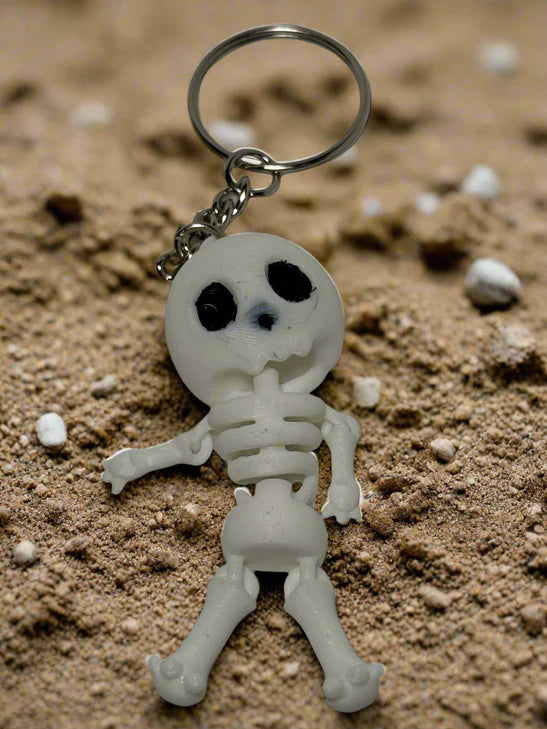 Articulating Skeleton Keychain – Move It If You Dare! - Flip It Now